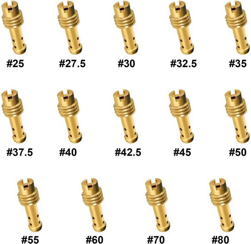 Strongthium 30 Pcs Main Jet and Pilot Slow Jet Kit for Mikuni Carburetors Large Hex VM4/042 & VM22/210 Set - Image 3
